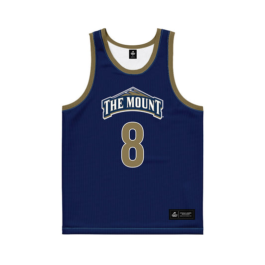 MSMU - NCAA Men's Basketball : Justin May - Navy Basketball Jersey-0