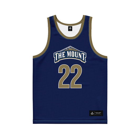 MSMU - NCAA Men's Basketball : Noah Rogers - Navy Basketball Jersey-0