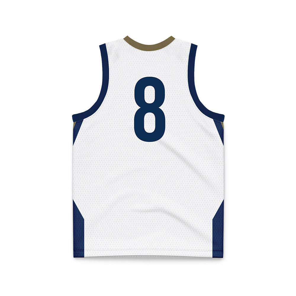 MSMU - NCAA Men's Basketball : Justin May - White Basketball Jersey-1