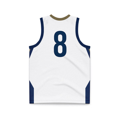 MSMU - NCAA Men's Basketball : Justin May - White Basketball Jersey-1