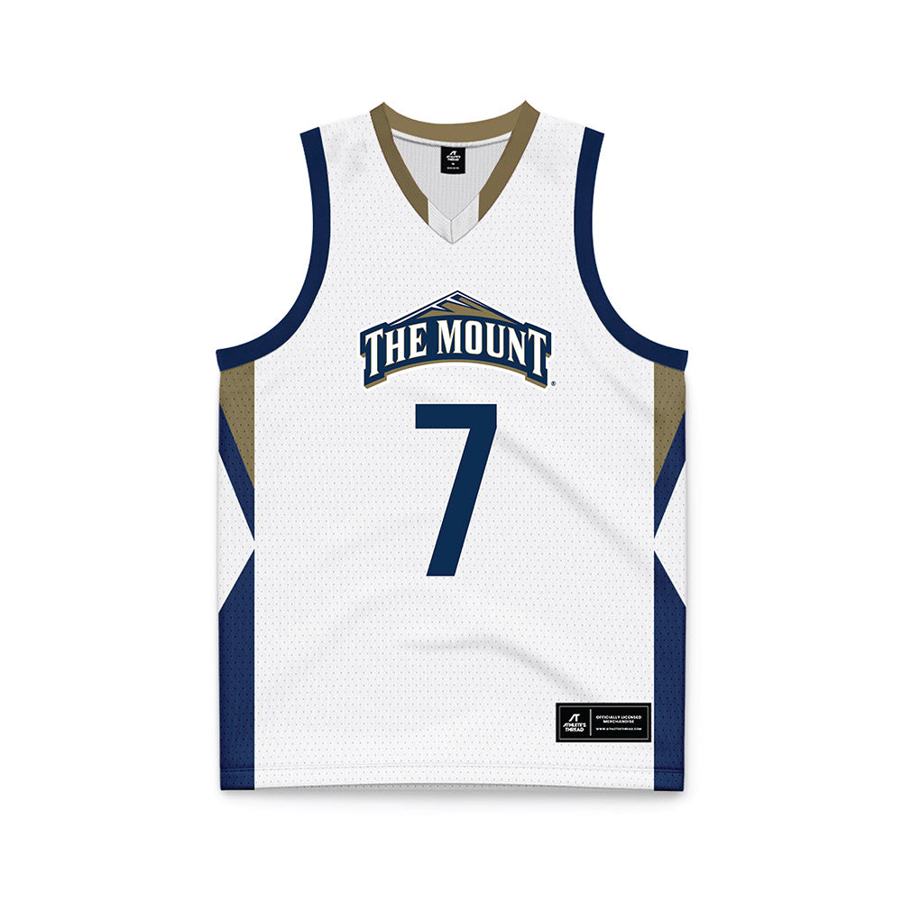 MSMU - NCAA Men's Basketball : Elijah Espinosa - White Basketball Jersey-0