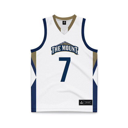 MSMU - NCAA Men's Basketball : Elijah Espinosa - White Basketball Jersey-0