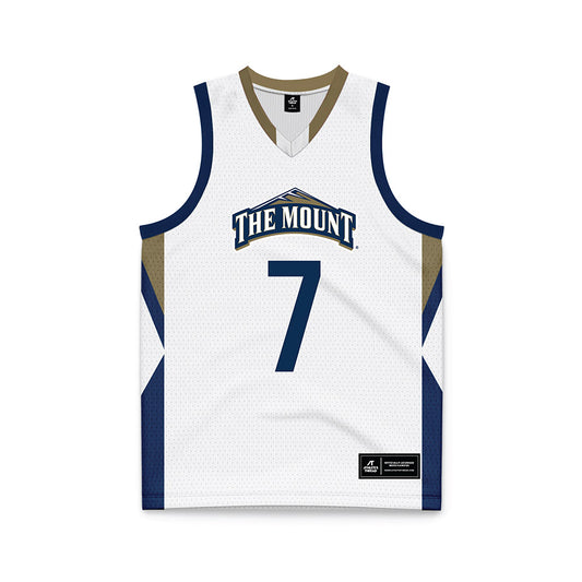 MSMU - NCAA Men's Basketball : Elijah Espinosa - White Basketball Jersey-0