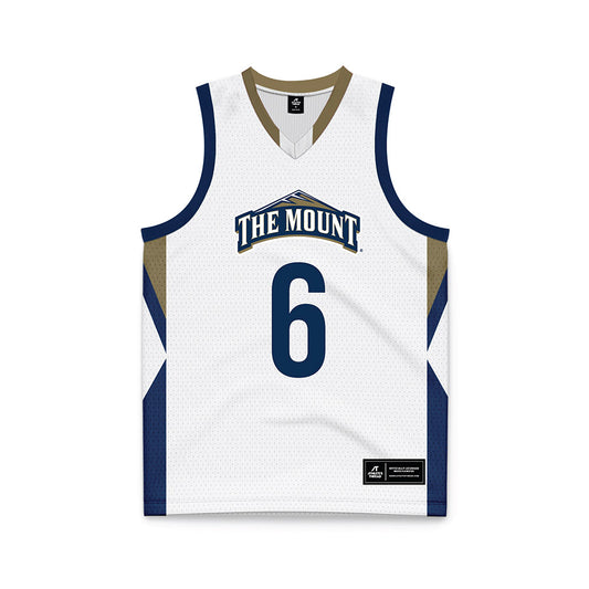 MSMU - NCAA Men's Basketball : Jaxon Hartman - White Basketball Jersey-0