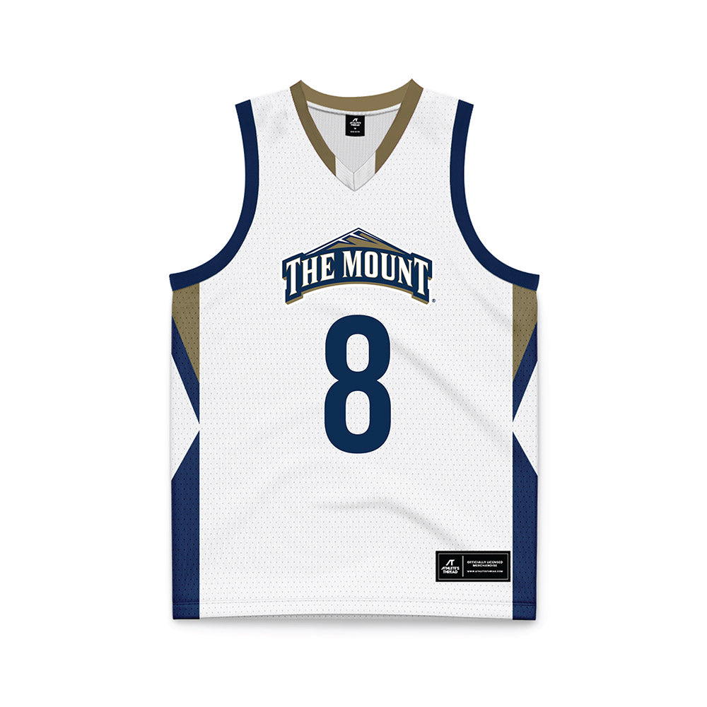 MSMU - NCAA Men's Basketball : Justin May - White Basketball Jersey-0