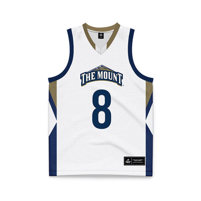 MSMU - NCAA Men's Basketball : Justin May - White Basketball Jersey-0