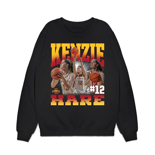 Iowa State - NCAA Women's Basketball : Kenzie Hare - Premium Crewneck Sweatshirt-0