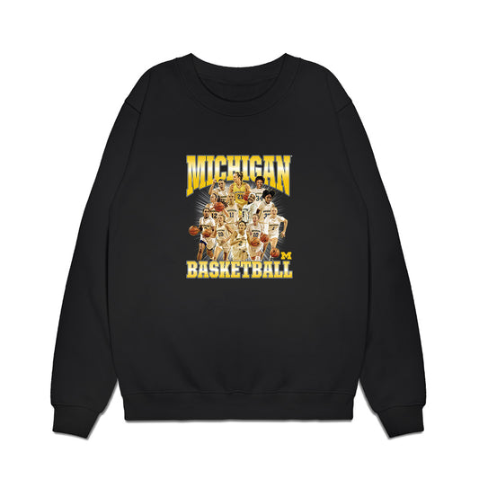 Michigan - NCAA Women's Basketball : - Collage Premium Crewneck Sweatshirt-0