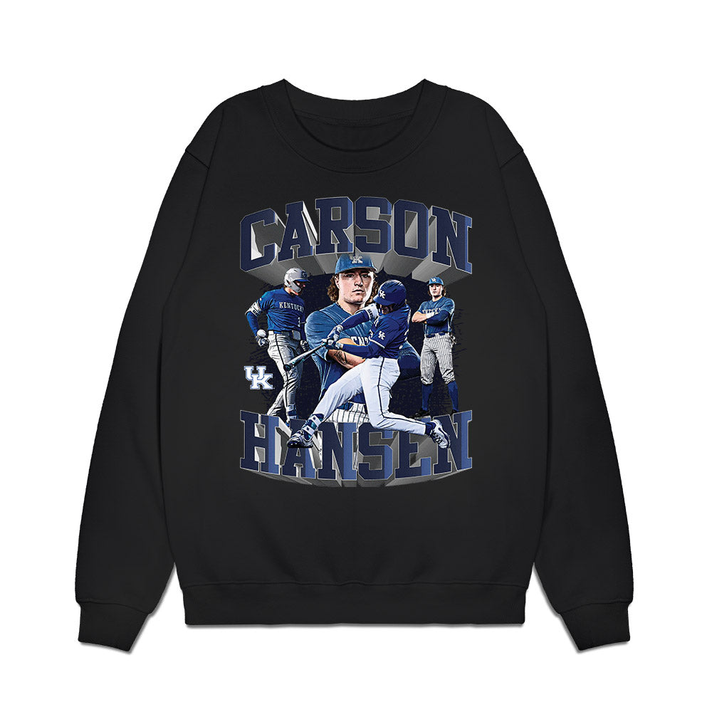 Kentucky - NCAA Baseball : Carson Hansen - Collage Premium Crewneck Sweatshirt-0