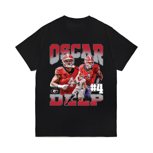 Georgia - NCAA Football : Oscar Delp - Collage Comfort Colors T-Shirt-0