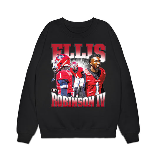 Georgia - NCAA Football : Ellis Robinson IV - Collage Premium Crewneck Sweatshirt-0