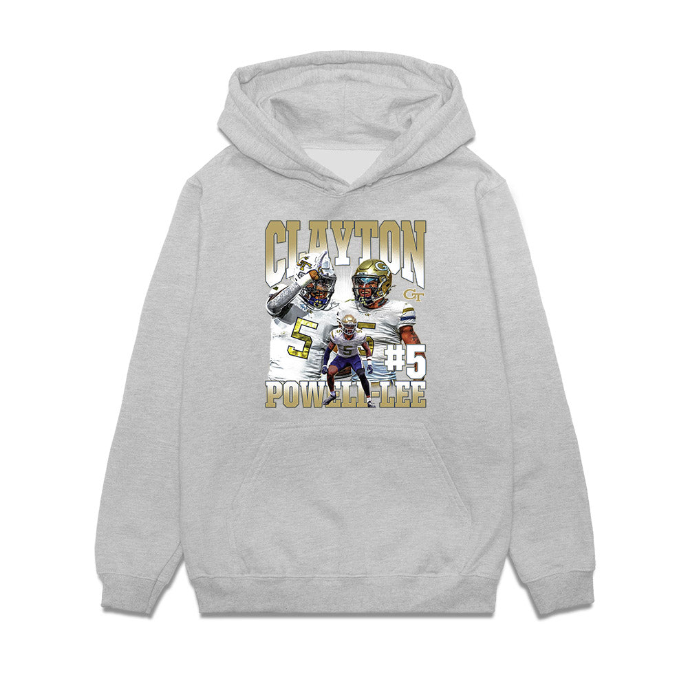 Georgia Tech - NCAA Football : Clayton Powell-Lee - Premium Hooded Sweatshirt-0