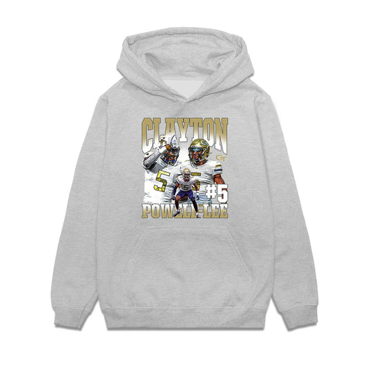 Georgia Tech - NCAA Football : Clayton Powell-Lee - Premium Hooded Sweatshirt-0