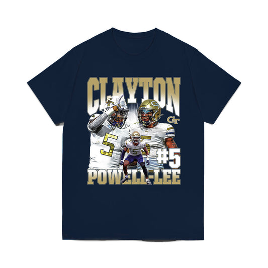 Georgia Tech - NCAA Football : Clayton Powell-Lee - Comfort Colors T-Shirt-0