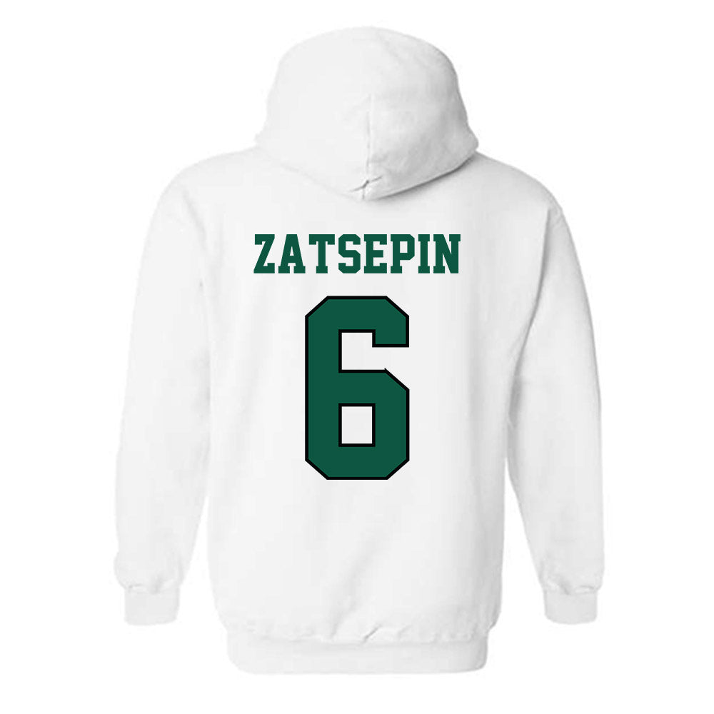 Chicago State - NCAA Men's Basketball : Daniel Zatsepin - Classic Shersey Hooded Sweatshirt-1