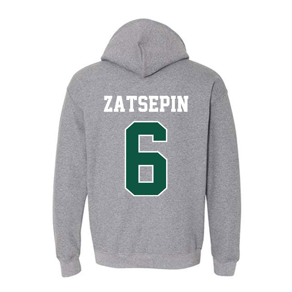 Chicago State - NCAA Men's Basketball : Daniel Zatsepin - Classic Shersey Hooded Sweatshirt-1