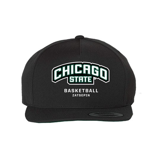 Chicago State - NCAA Men's Basketball : Daniel Zatsepin - Snapback Hat-0