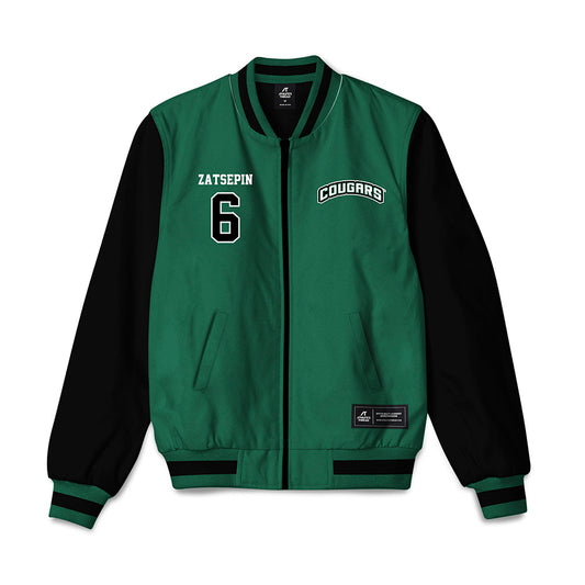 Chicago State - NCAA Men's Basketball : Daniel Zatsepin - Bomber Jacket-0