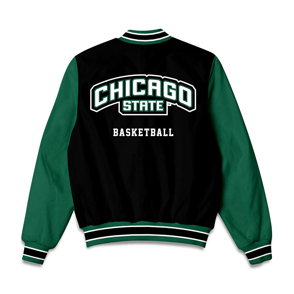 Chicago State - NCAA Women's Basketball : Leya Landin - Bomber Jacket-1