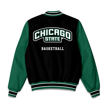 Chicago State - NCAA Men's Basketball : CJ DeLancy - Bomber Jacket-1