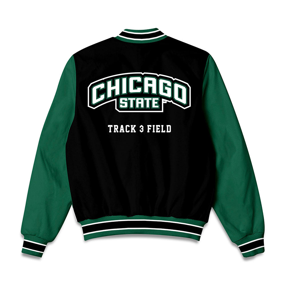 Chicago State - NCAA Men's Track & Field : Steven Jordan - Bomber Jacket-1