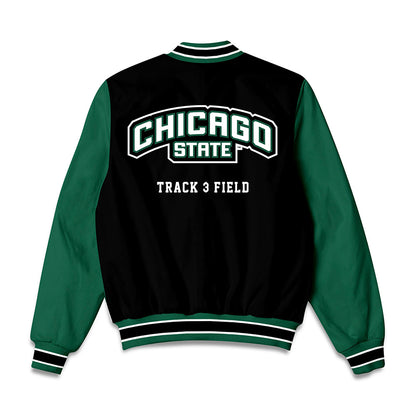 Chicago State - NCAA Men's Track & Field : Steven Jordan - Bomber Jacket-1
