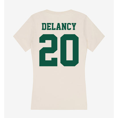 Chicago State - NCAA Men's Basketball : CJ DeLancy - Women's V-Neck T-Shirt-1
