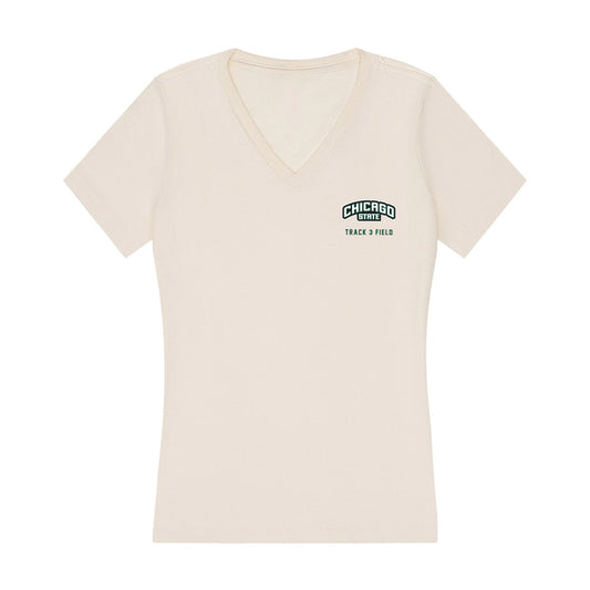 Chicago State - NCAA Men's Track & Field : Eric Sanchez - Women's V-Neck T-Shirt-0