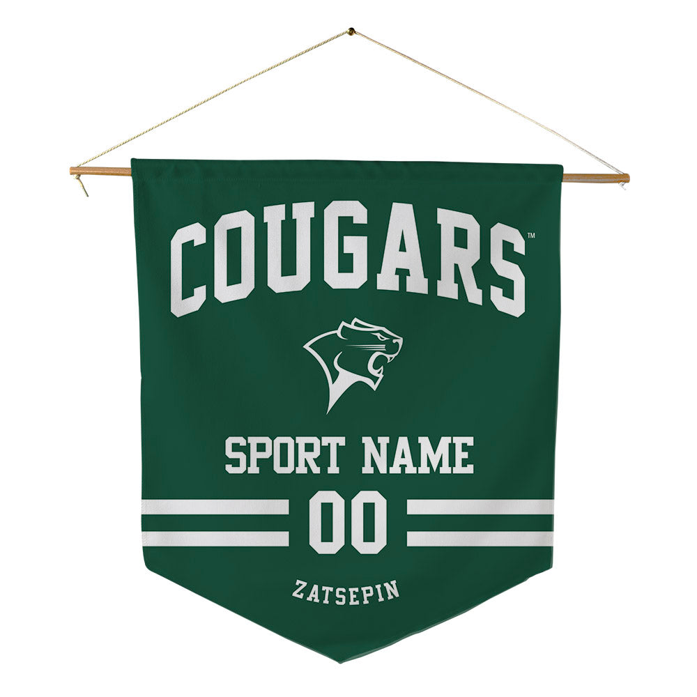 Chicago State - NCAA Men's Basketball : Daniel Zatsepin - Pennant - 18" x 21"-0