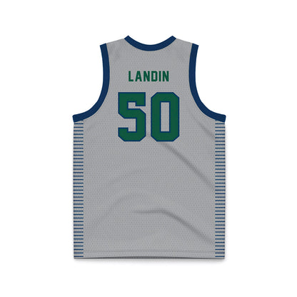 Chicago State - NCAA Women's Basketball : Leya Landin - Grey Basketball Jersey-1