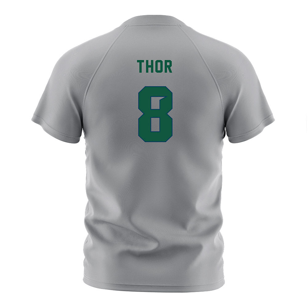 Chicago State - NCAA Women's Soccer : Saige Thor - Grey Soccer Jersey-1
