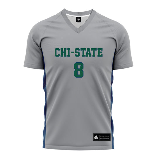 Chicago State - NCAA Women's Soccer : Saige Thor - Grey Soccer Jersey-0