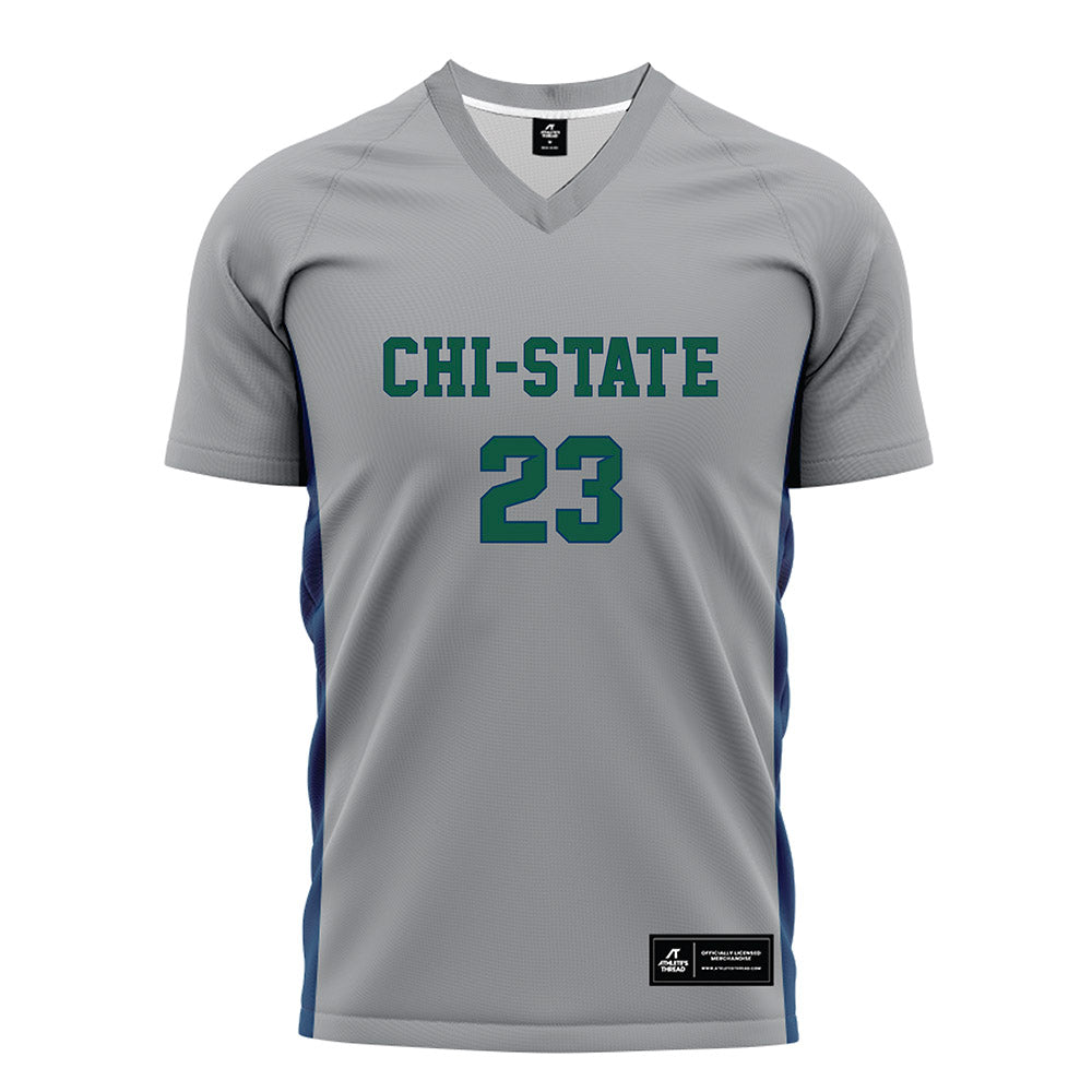Chicago State - NCAA Women's Soccer : Izabella Kilgore - Grey Soccer Jersey-0