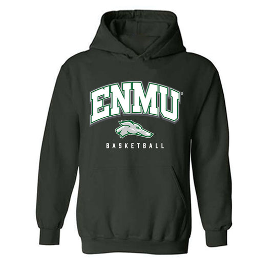 ENMU - NCAA Women's Basketball : Mekhila Brown - Classic Shersey Hooded Sweatshirt-0