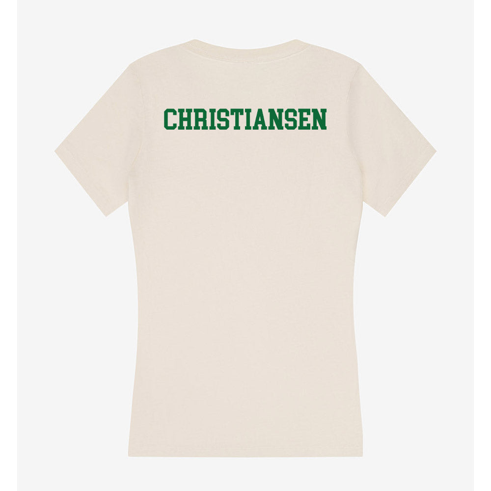 ETBU - NCAA Women's Track & Field : Hannah Christiansen - Women's V-Neck T-Shirt-1