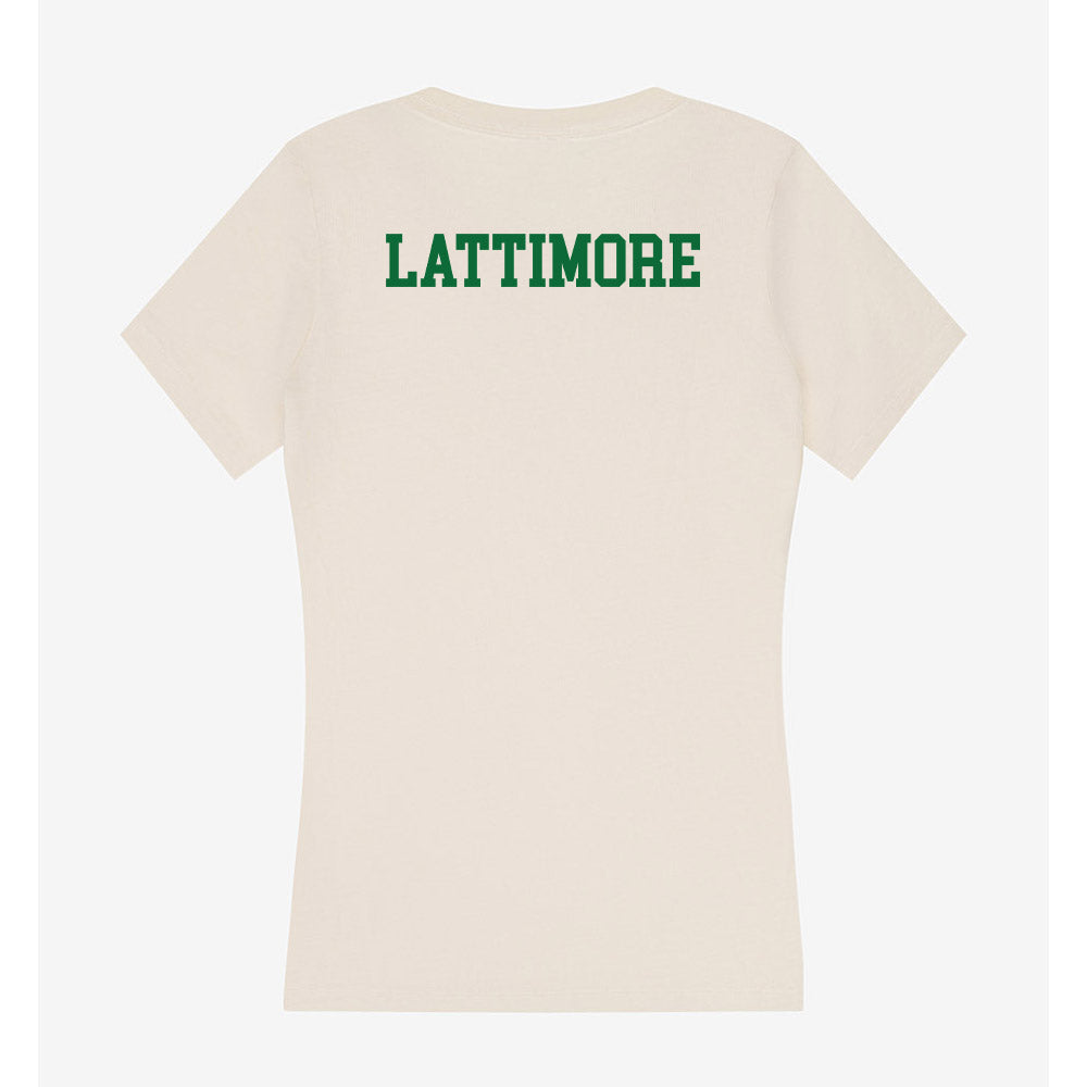 ETBU - NCAA Men's Track & Field : Torrance Lattimore - Women's V-Neck T-Shirt-1