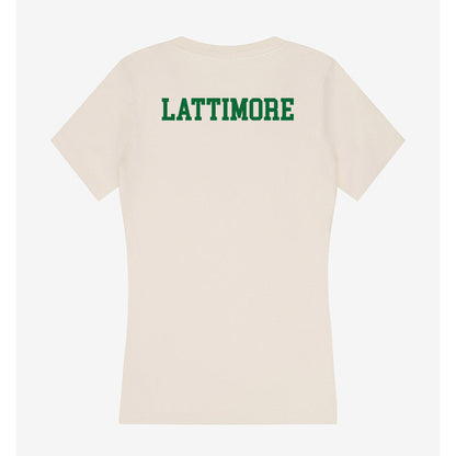 ETBU - NCAA Men's Track & Field : Torrance Lattimore - Women's V-Neck T-Shirt-1