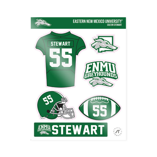 ENMU - NCAA Football : Colten Stewart - Sticker Sheet-0