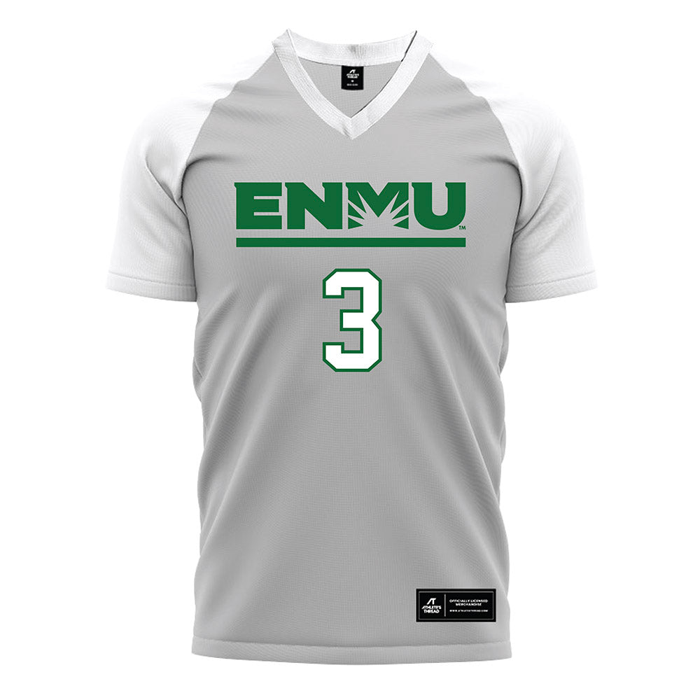 ENMU - NCAA Women's Soccer : Cristina Boluda Piqueras - White Soccer Jersey-0