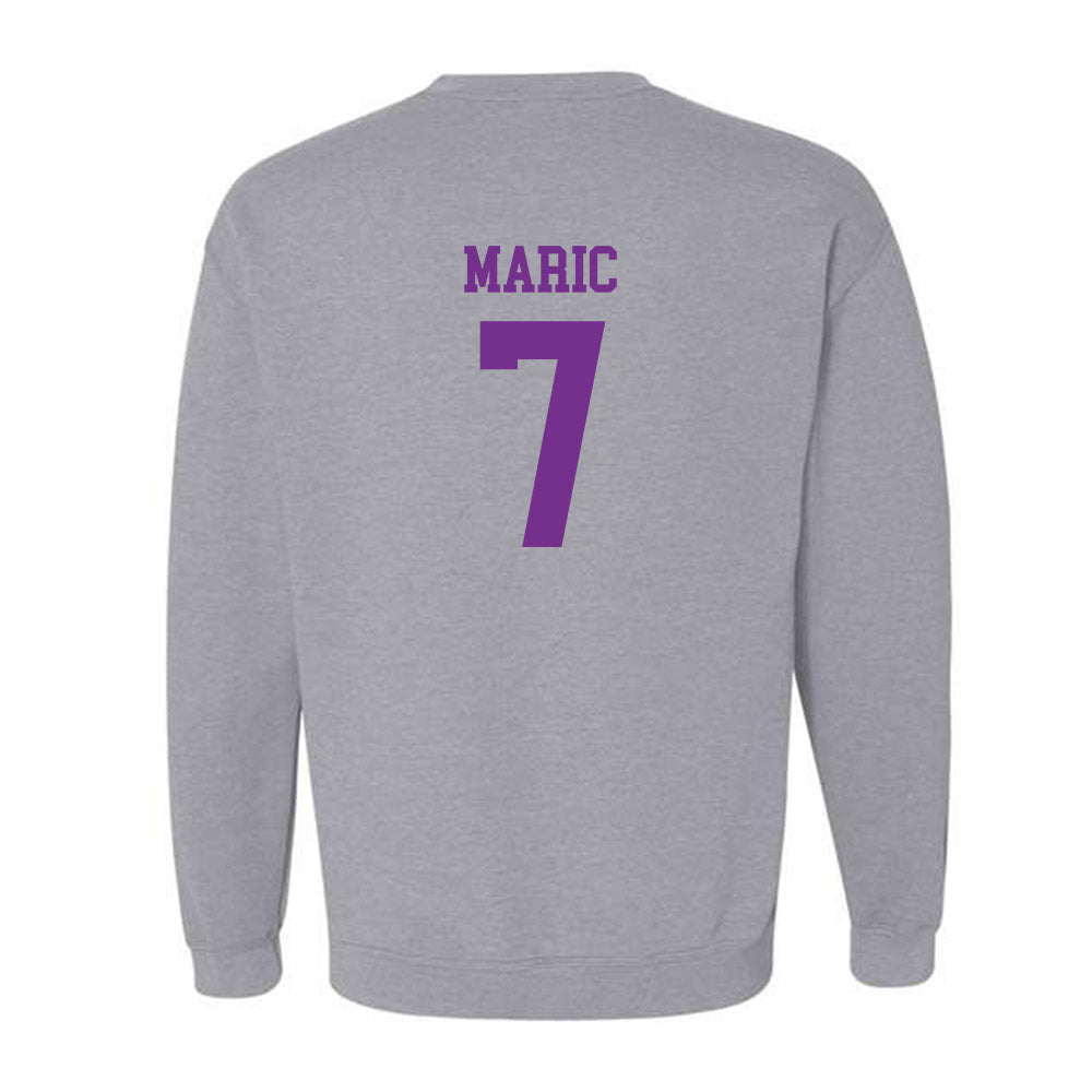 Mount Union - NCAA Football : Ivan Maric - Classic Shersey Crewneck Sweatshirt-1