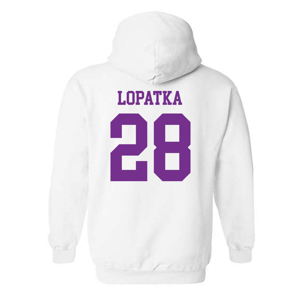 Mount Union - NCAA Men's Lacrosse : Nikolai Lopatka - Classic Shersey Hooded Sweatshirt-1