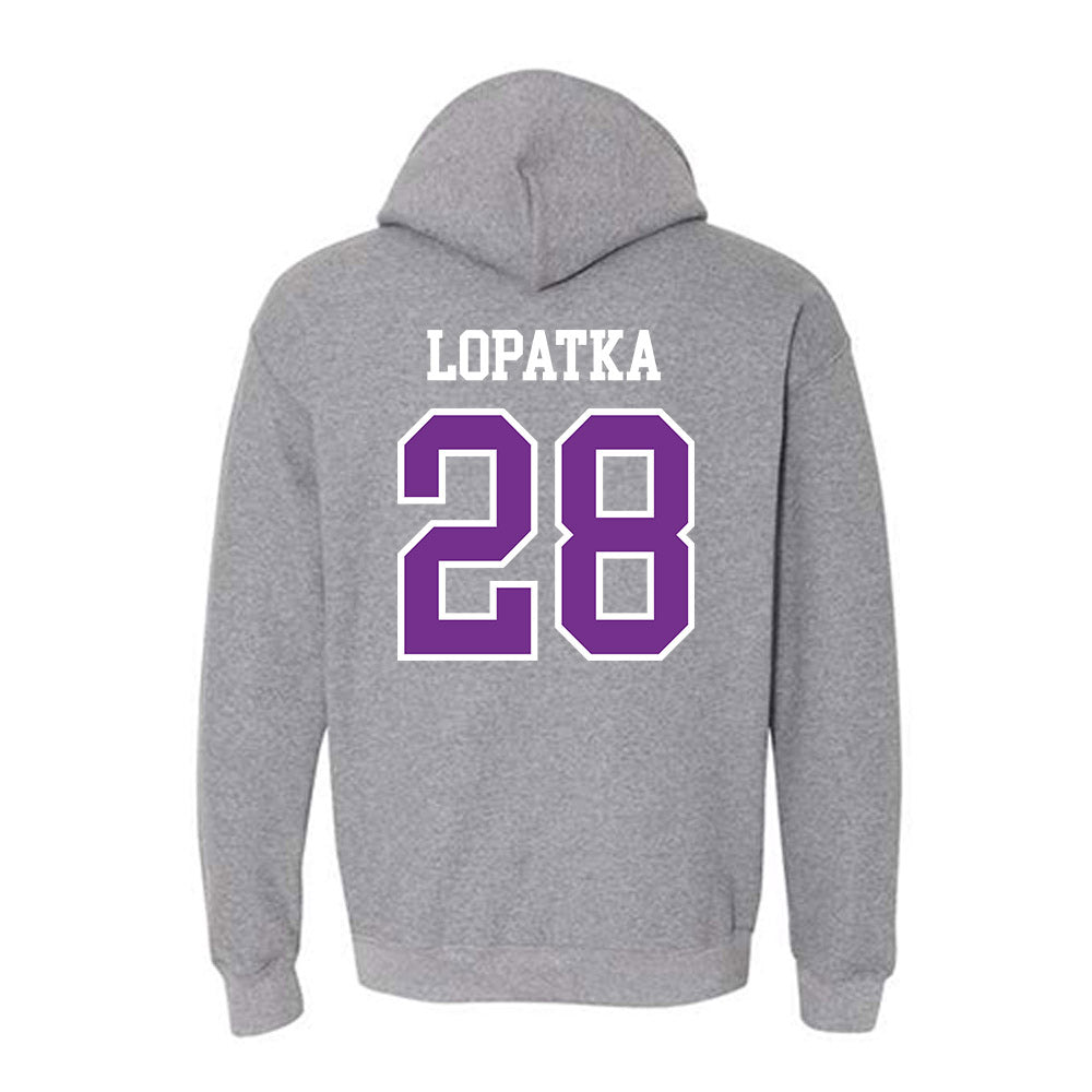 Mount Union - NCAA Men's Lacrosse : Nikolai Lopatka - Classic Shersey Hooded Sweatshirt-1