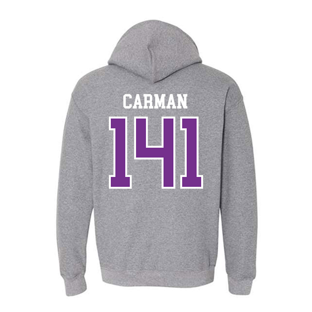 Mount Union - NCAA Wrestling : Joshua Carman - Classic Shersey Hooded Sweatshirt-1