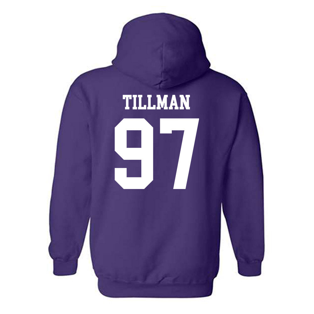 Mount Union - NCAA Football : Jeremiah Tillman - Classic Shersey Hooded Sweatshirt-1
