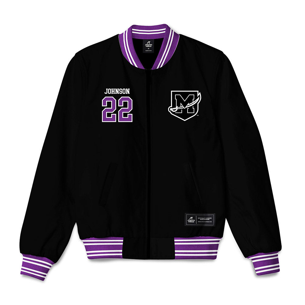 Mount Union - NCAA Men's Basketball : Braylon Johnson - Bomber Jacket-0