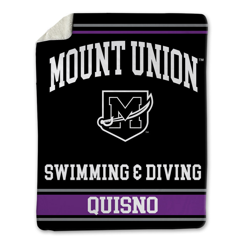 Mount Union - NCAA Men's Swimming & Diving : AJ Quisno - Blanket-0