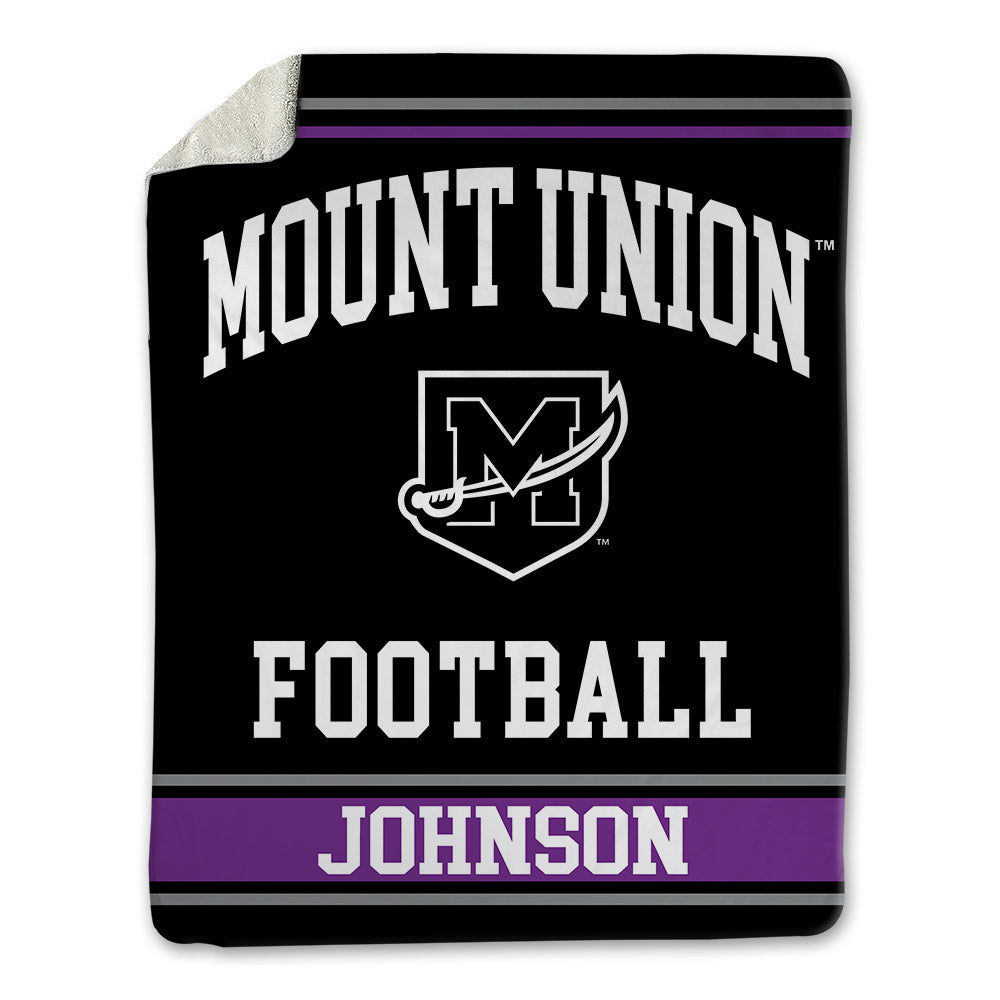 Mount Union - NCAA Football : Jonah Johnson - Blanket-0