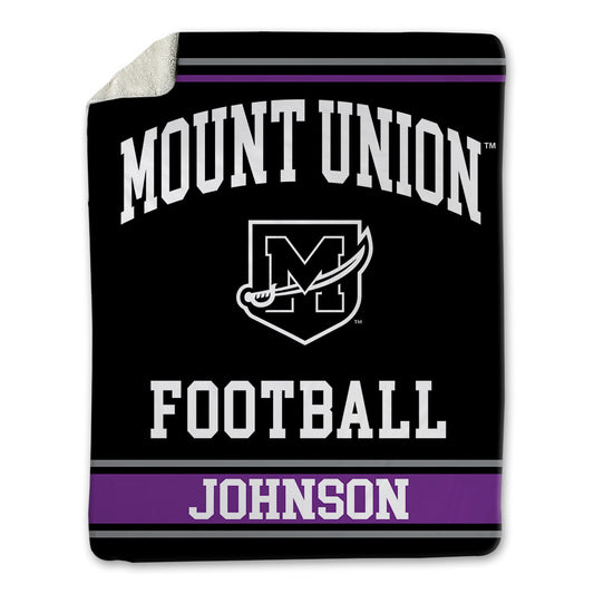 Mount Union - NCAA Football : Jonah Johnson - Blanket-0