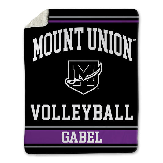 Mount Union - NCAA Men's Volleyball : Peyton Gabel - Blanket-0