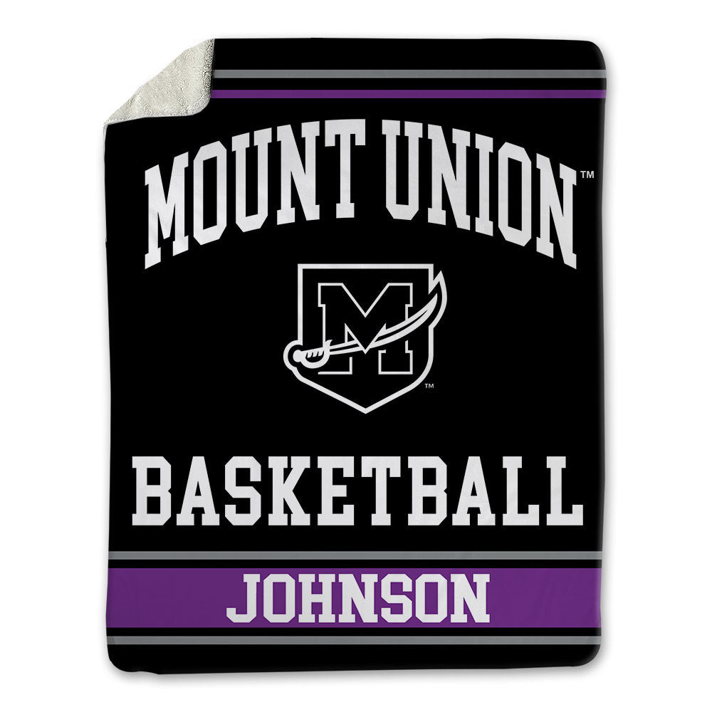 Mount Union - NCAA Men's Basketball : Braylon Johnson - Blanket-0